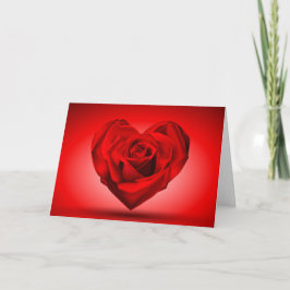 Valentines Ro Heart Helgkort