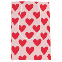 Valentines röd och rosa mönster