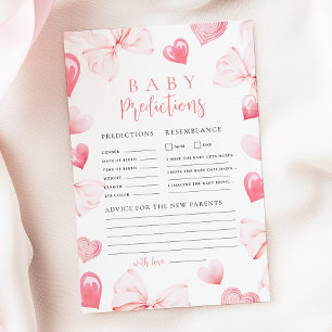 Valentine's Rosa Båge Baby Shower Gissningslek