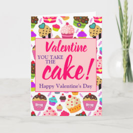 Valentines Rosa du tar kummeln Kort