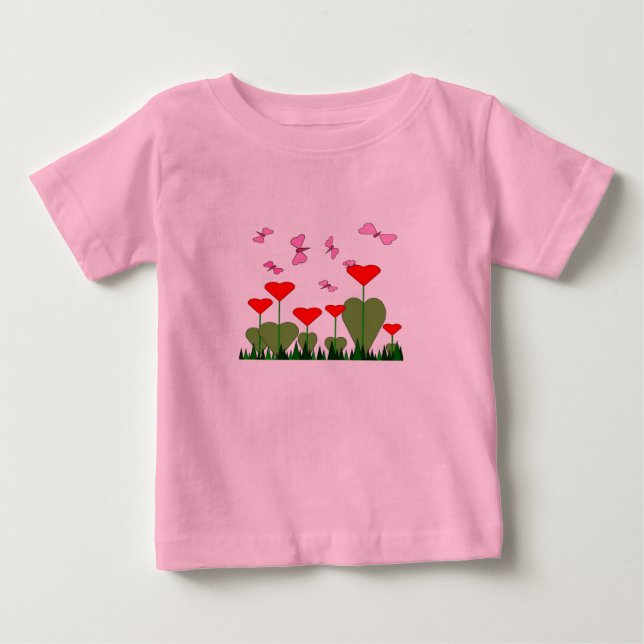 Valentines Shirt för Småbarn Tee (Framsida)