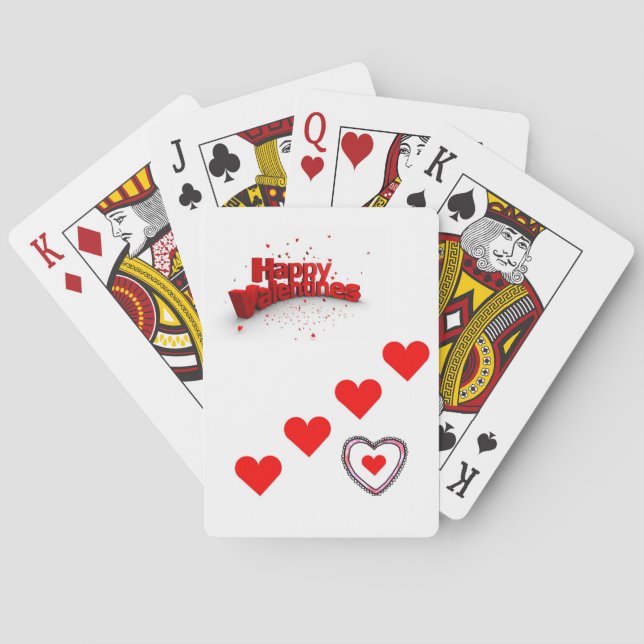 Valentines spelkortlek spel kort (Baksidan)