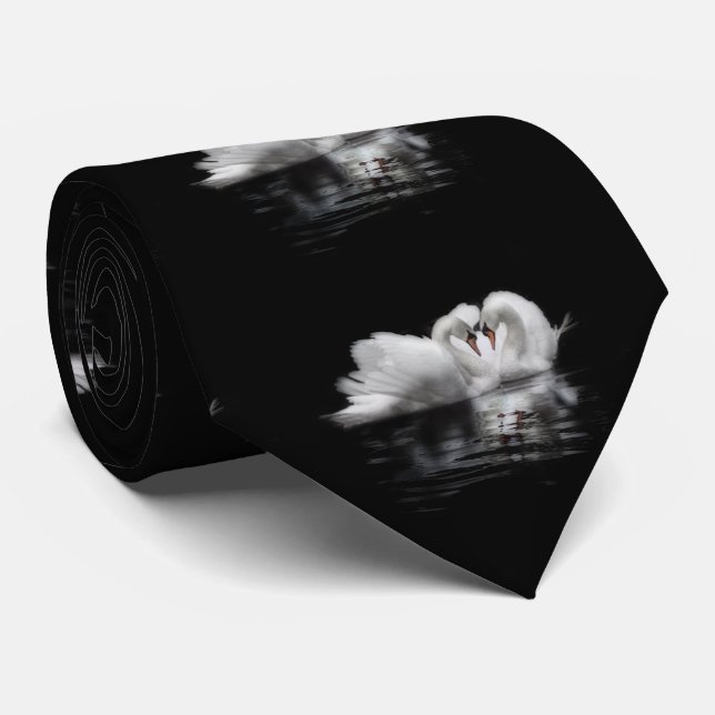 Valentines svanar slips (Rullad)