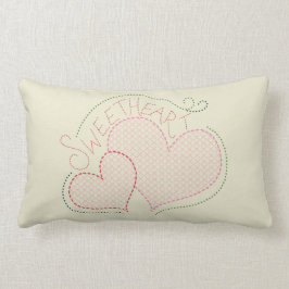 Valentines Swearing Kor Stitch Pillow Lumbarkudde