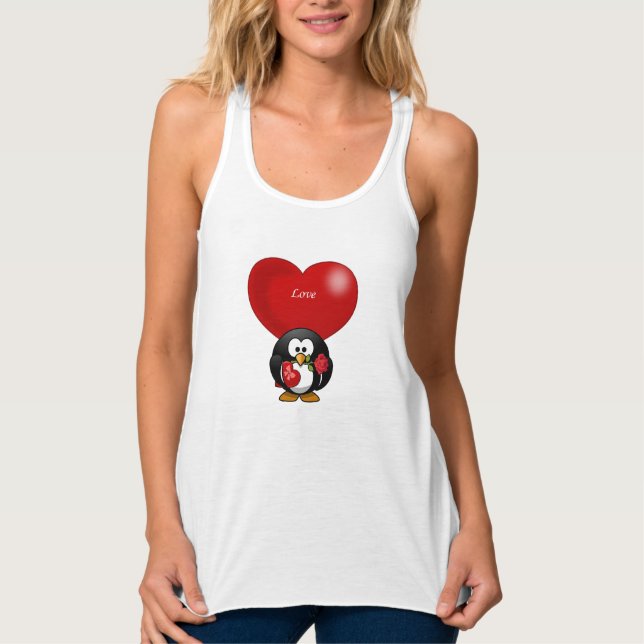 Valentines Tanktop Linne Med Racerback (Framsida)