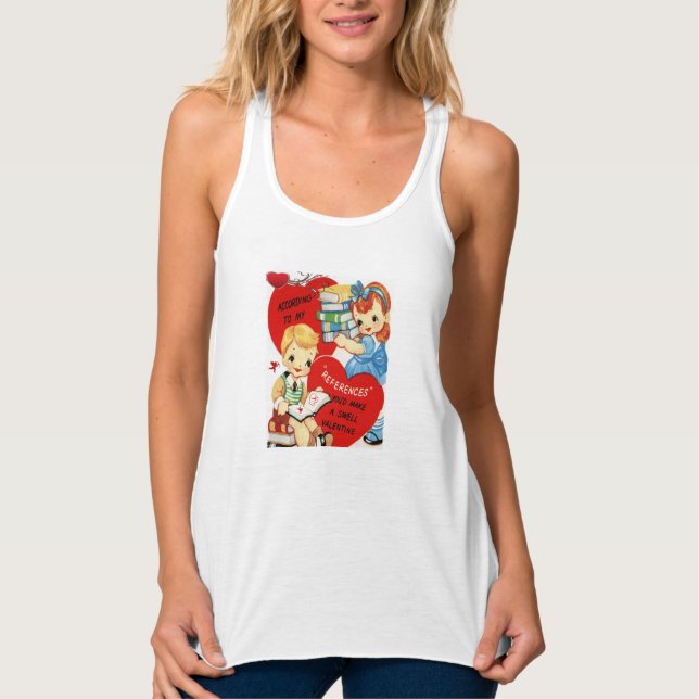 Valentines Tanktop Linne Med Racerback (Framsida)