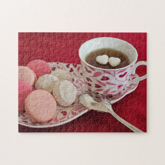 Valentines Tea and Cookies Pussel