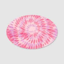 Valentines Tie Dye Mönster, Valentines day Gift Namnbricka
