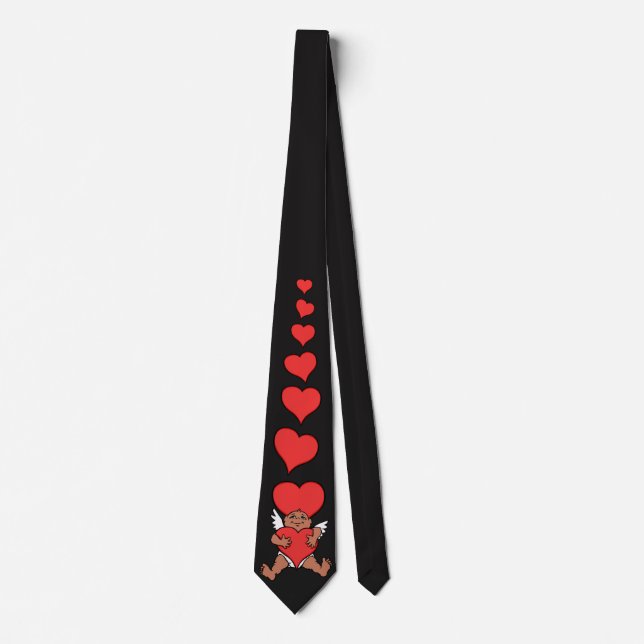 Valentines Tie Red Valentines Cupid Neckties (Framsida)
