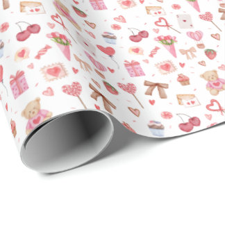 Valentines Wrapping Papper Presentpapper