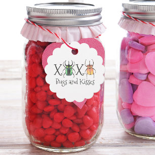Valentines XOXO Kryp och Kisses Lovebug Beetles Gåvor Etiketter