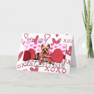 Valentines - Yorkie - skälmskt naturväxen Helgkort