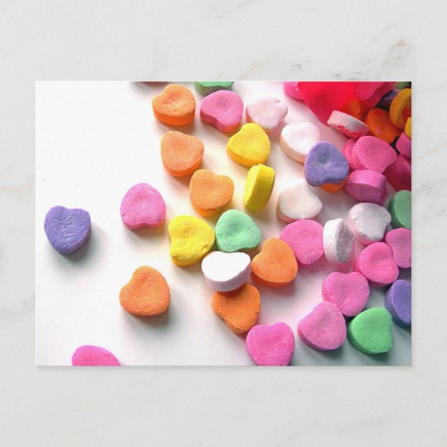 Valentinesälsklinggodis Helg Vykort (Framsida)