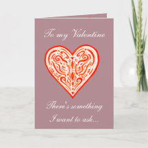 Valentinesen att gifta sig mig förslagkortet