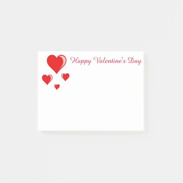 Valentinesen Posta-den-Noterar Post-it Block (Framsida)