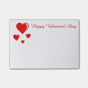 Valentinesen Posta-den-Noterar Post-it Block