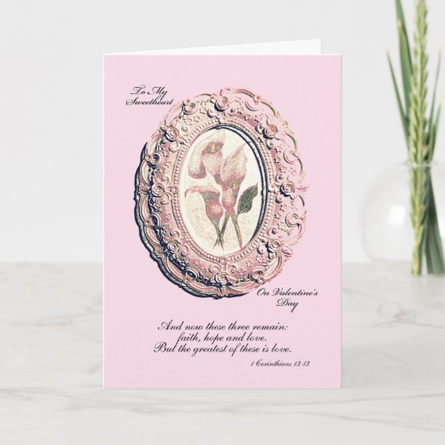 Valentinesens dagskort tack kort (Framsida)