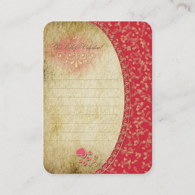 VALENTINESER ~ Affärskort Visitkort (Framsida)