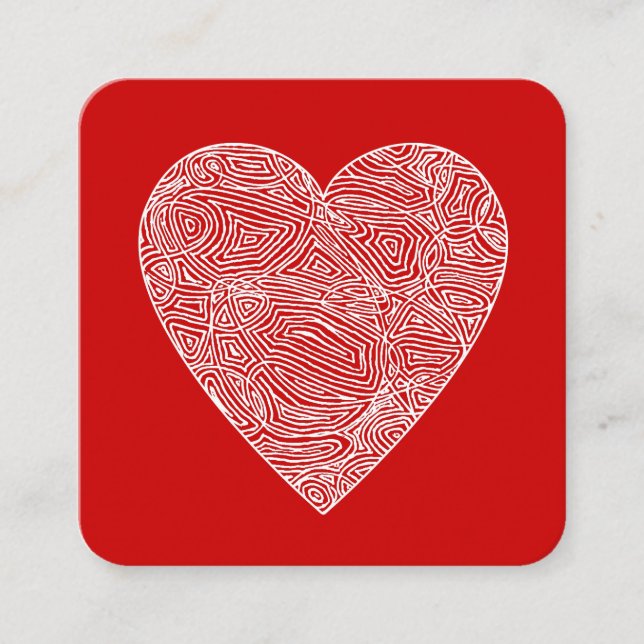 Valentineser Anteckningskort (Framsida)