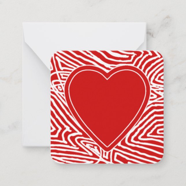 Valentineser Anteckningskort (Framsida)