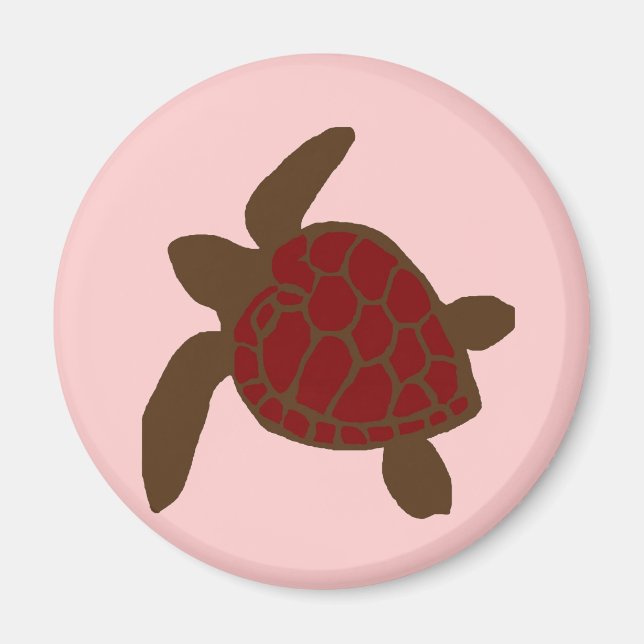Valentineser av havssköldpadda magnet (Framsidan)