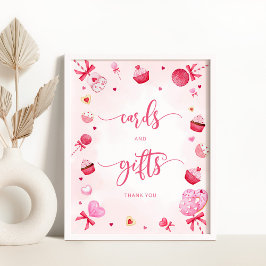 Valentineser, babyduschkort och gåvor poster