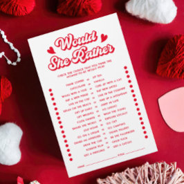 Valentineser Babyskor skulle hon hellre spela