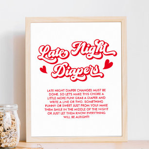 Valentineser Barnskor Sent på natten, dagstidninga Poster