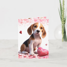 Valentineser Beagle BE mine valentine Helgkort