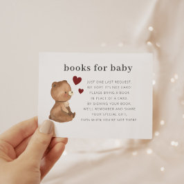 Valentineser Bear Bokar för Baby Tilläggskort