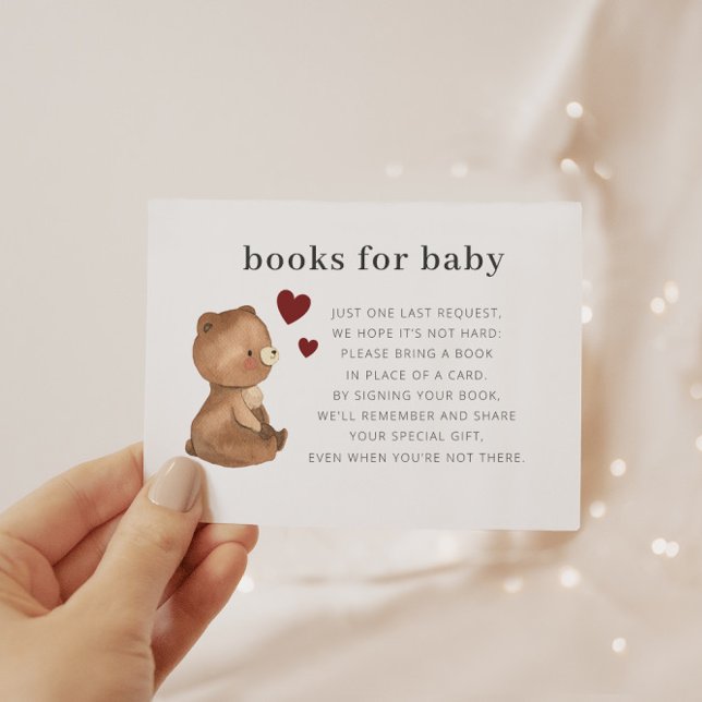 Valentineser Bear Bokar för Baby Tilläggskort (Skapare uppladdad)