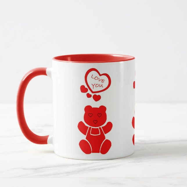 Valentineser Bear Mugg (Vänster)