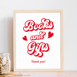 Valentineser Bokar och gåvor för babyskor Poster