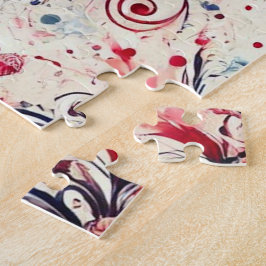 Valentineser Bouquet/Ro Splatter Art Pussel