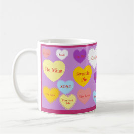 Valentineser Candy Heart Coffee Kopp