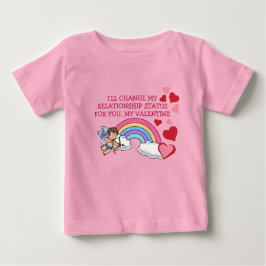 Valentineser Cupid Kärlek Hearts Rainbow Social Me T Shirt