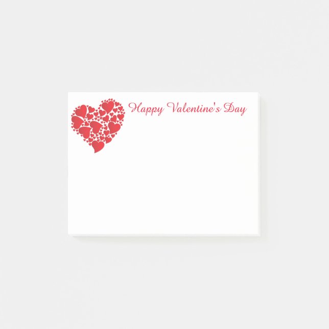 Valentineser efter anteckning post-it block (Framsida)