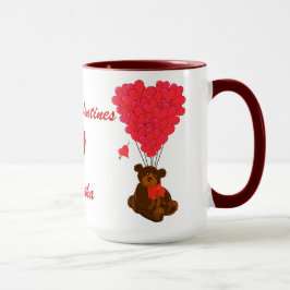 Valentineser för barnnalle mugg