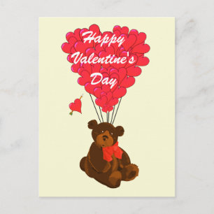 Valentineser för barns nalle helg vykort