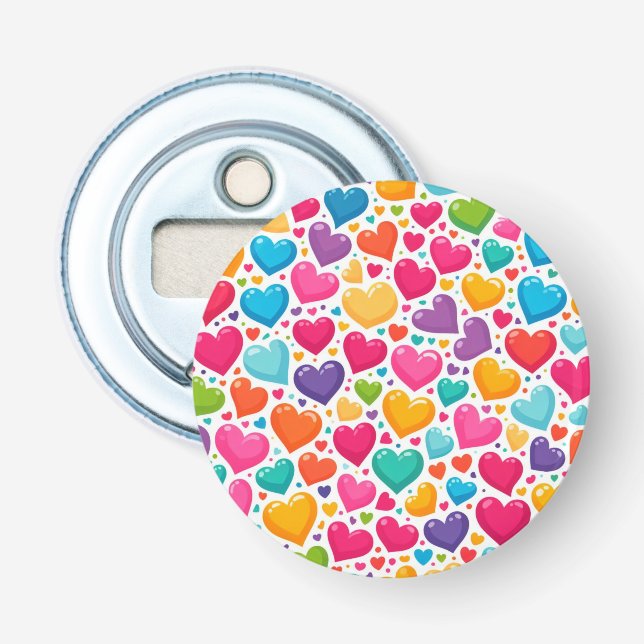 Valentineser för färgstarka regnbågslangar flasköppnare (Framsidan)