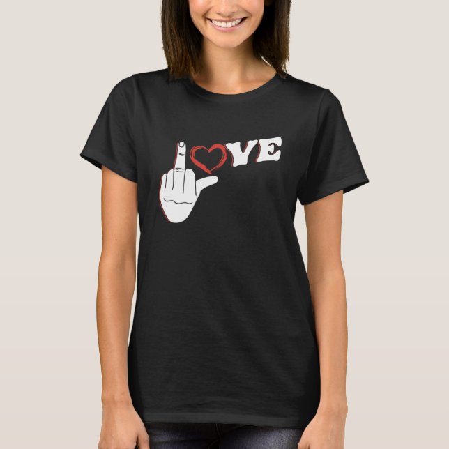 Valentineser för förbindelserna mellan Kärlek och  T Shirt (Framsida)