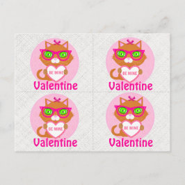 valentineser för hylsor till Coola Katt Vykort