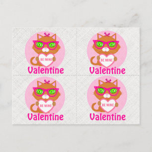 valentineser för hylsor till Coola Katt Vykort