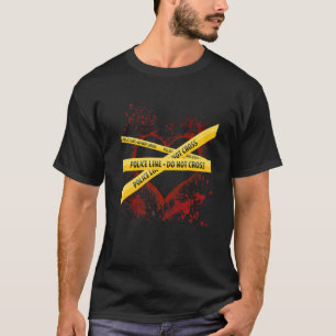 Valentineser för polisförsiktighet Band blodspatte T Shirt