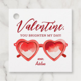 Valentineser för solglasögon på min dag gåvor etiketter