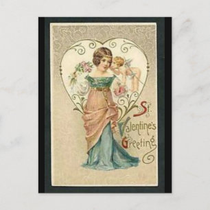 Valentineser för vintage helg vykort
