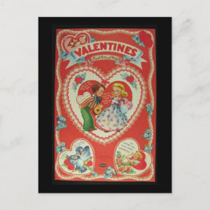 Valentineser för vintage helg vykort