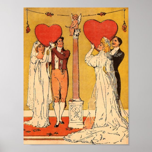 Valentineser för vintage poster (Framsidan)