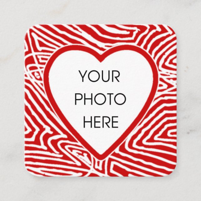 Valentineser - foto anteckningskort (Framsida)