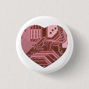 Valentineser från Red Heart Circuit Board Knapp